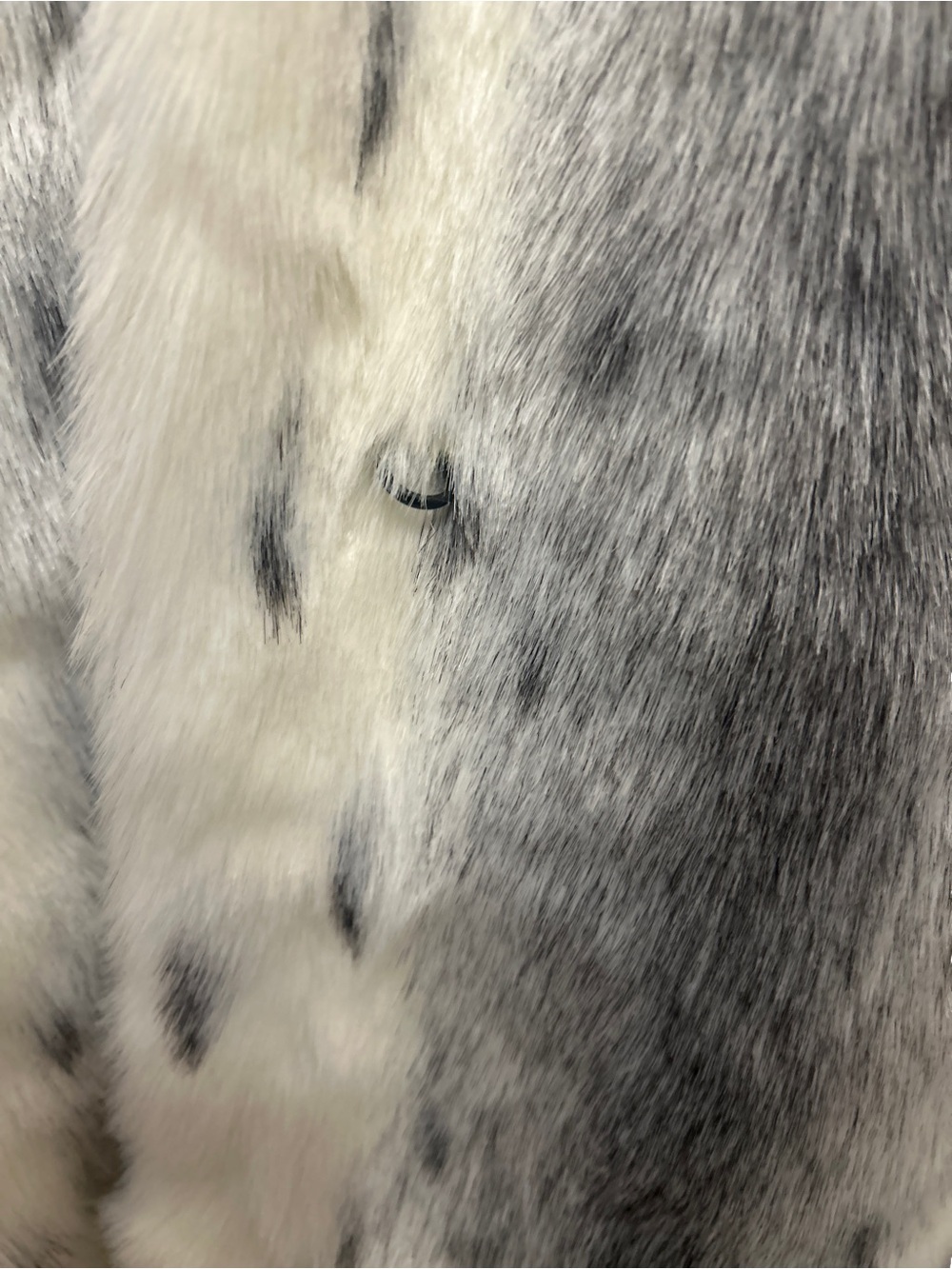 Rare Vintage Olympia Faux Fur Coat Womens M Snow Leopard Print Maxi Long Glam - Picture 12 of 16